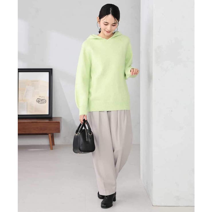 ヘアリーニットフーディー | a.v.v【WOMEN】 | 詳細画像5 