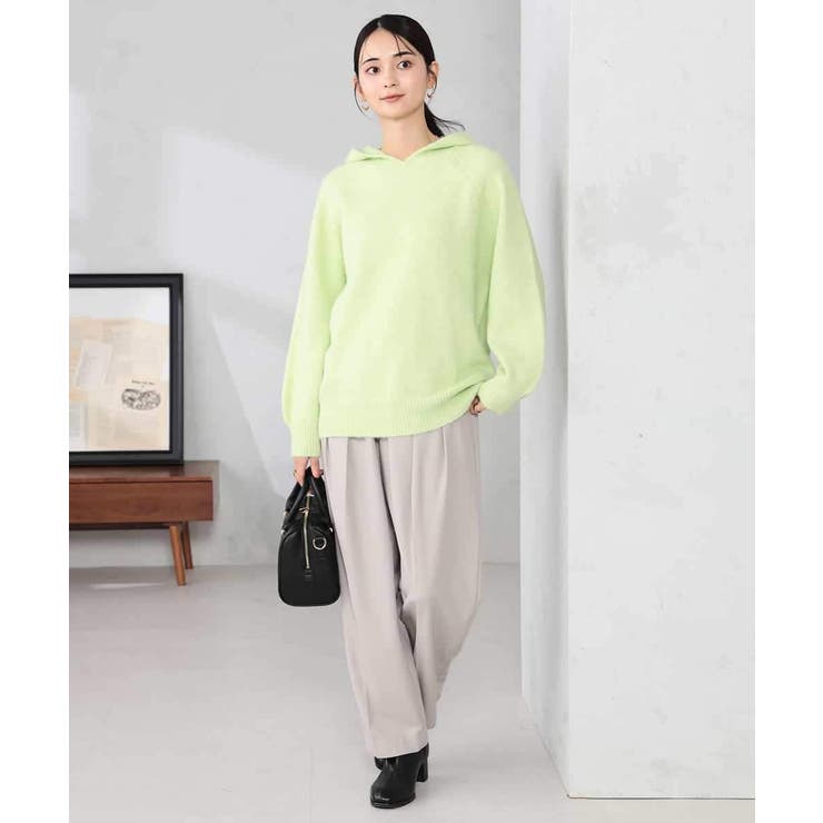 ヘアリーニットフーディー | a.v.v【WOMEN】 | 詳細画像6 