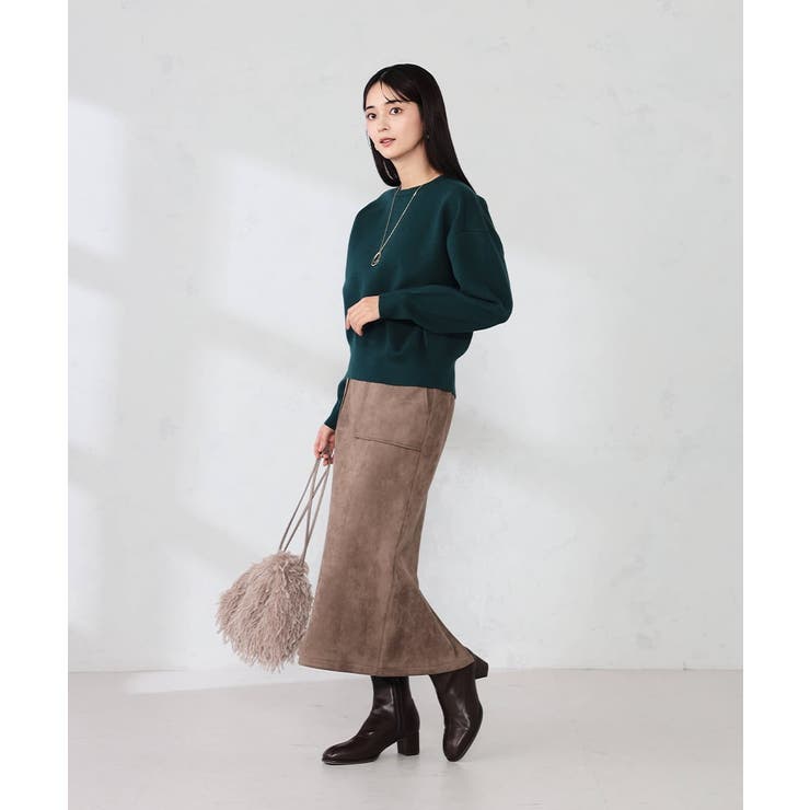 クロップドスウェットライクニット | a.v.v【WOMEN】 | 詳細画像10 