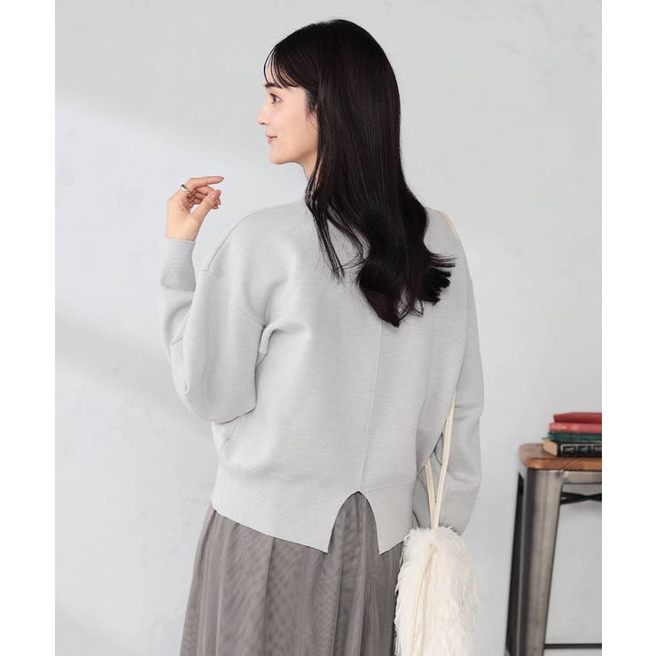 クロップドスウェットライクニット | a.v.v【WOMEN】 | 詳細画像13 