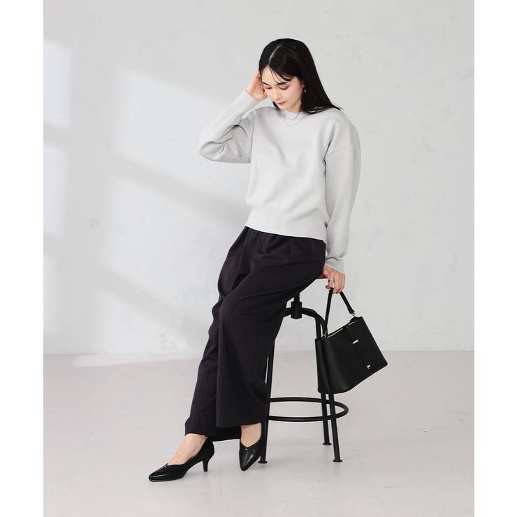 クロップドスウェットライクニット | a.v.v【WOMEN】 | 詳細画像18 