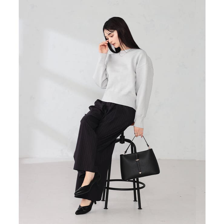 クロップドスウェットライクニット | a.v.v【WOMEN】 | 詳細画像19 