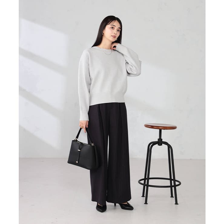 クロップドスウェットライクニット | a.v.v【WOMEN】 | 詳細画像20 