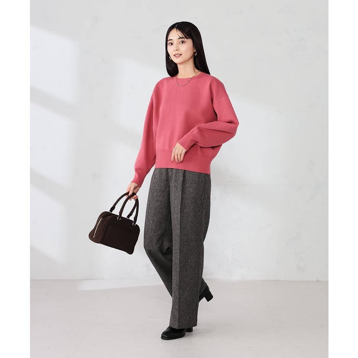 クロップドスウェットライクニット | a.v.v【WOMEN】 | 詳細画像5 