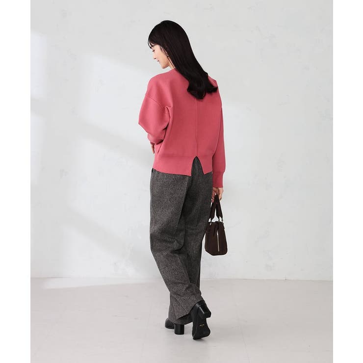 クロップドスウェットライクニット | a.v.v【WOMEN】 | 詳細画像7 