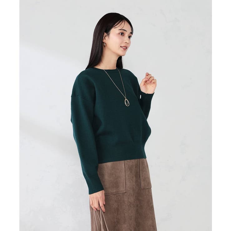 クロップドスウェットライクニット | a.v.v【WOMEN】 | 詳細画像9 