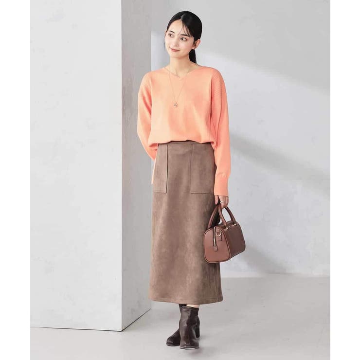 サイドリブVネックニット | a.v.v【WOMEN】 | 詳細画像14 