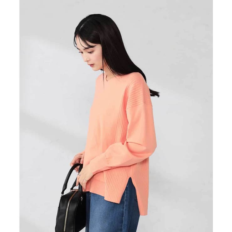 サイドリブVネックニット | a.v.v【WOMEN】 | 詳細画像2 