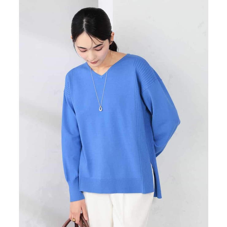 サイドリブVネックニット | a.v.v【WOMEN】 | 詳細画像27 
