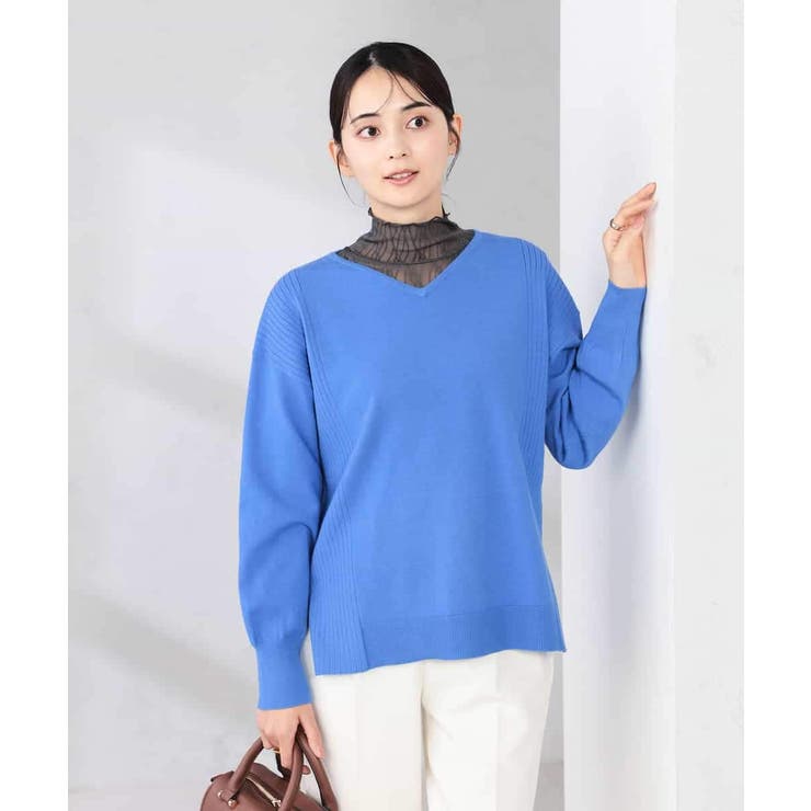 サイドリブVネックニット | a.v.v【WOMEN】 | 詳細画像29 