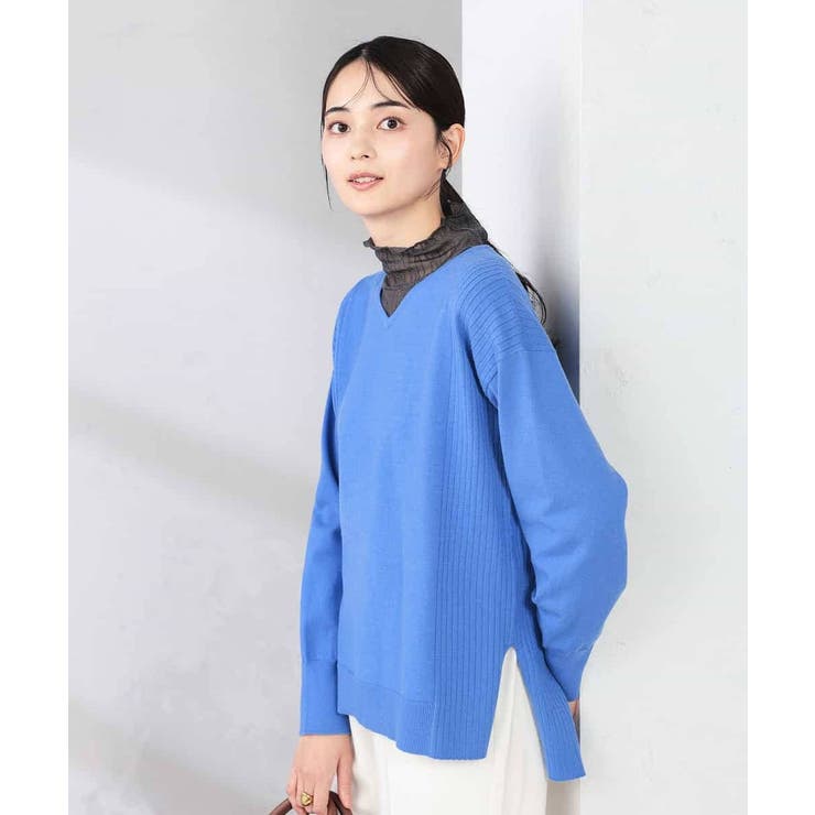 サイドリブVネックニット | a.v.v【WOMEN】 | 詳細画像31 