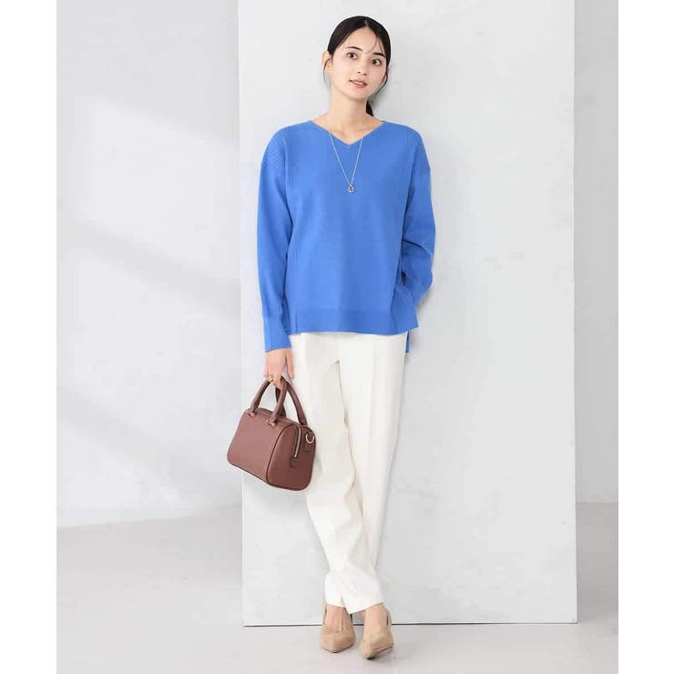 サイドリブVネックニット | a.v.v【WOMEN】 | 詳細画像32 