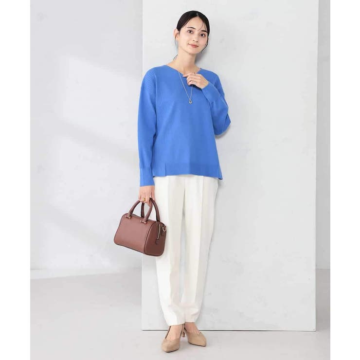 サイドリブVネックニット | a.v.v【WOMEN】 | 詳細画像34 