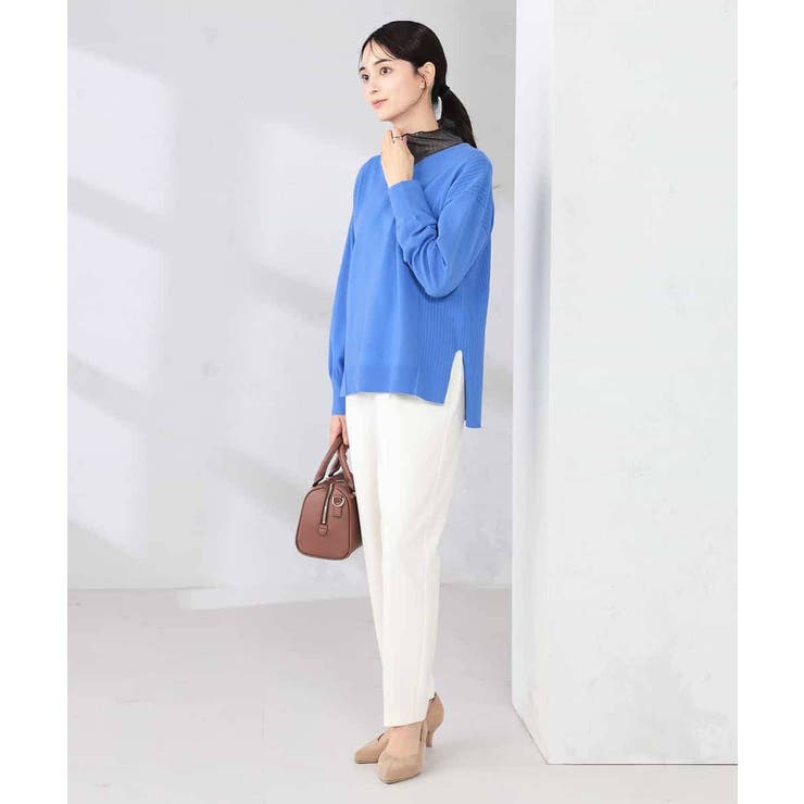 サイドリブVネックニット | a.v.v【WOMEN】 | 詳細画像38 