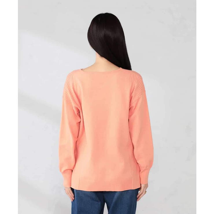 サイドリブVネックニット | a.v.v【WOMEN】 | 詳細画像50 