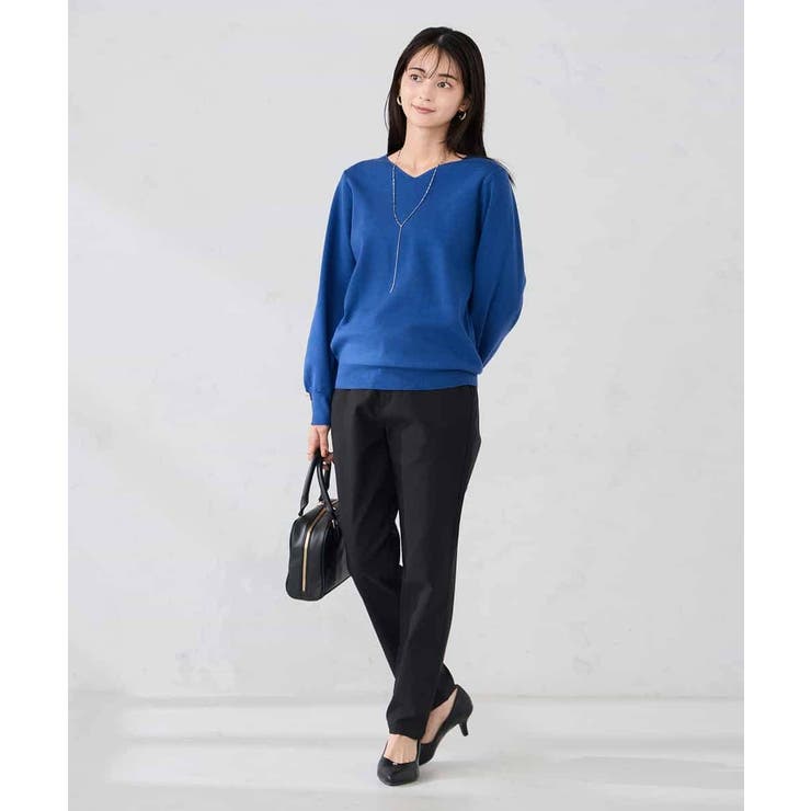 【WEB限定】ゴールドボタンVネックニット | a.v.v【WOMEN】 | 詳細画像12 