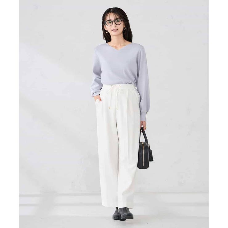 【WEB限定】ゴールドボタンVネックニット | a.v.v【WOMEN】 | 詳細画像16 