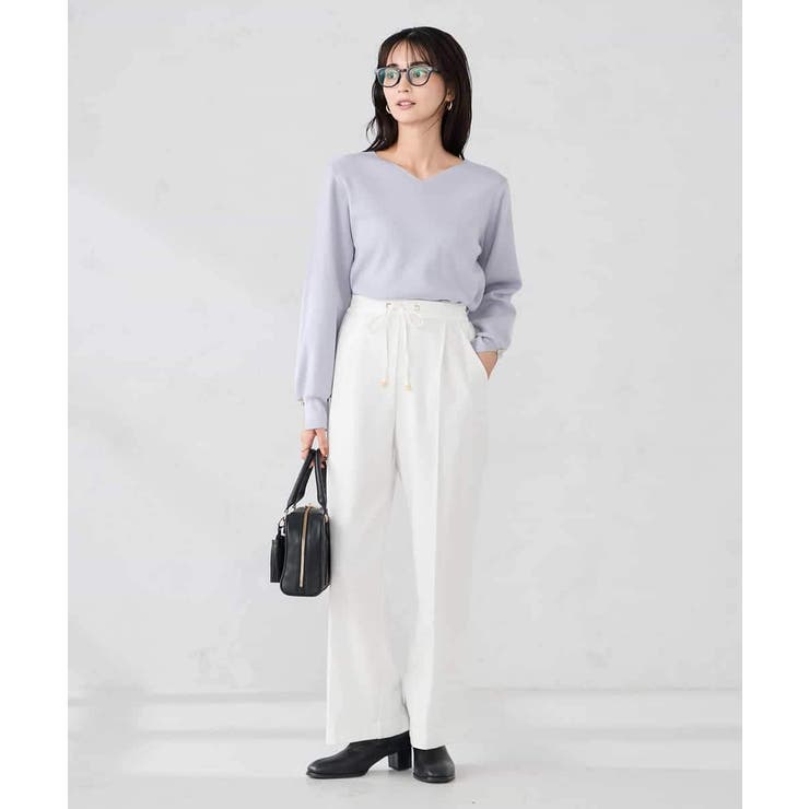 【WEB限定】ゴールドボタンVネックニット | a.v.v【WOMEN】 | 詳細画像18 