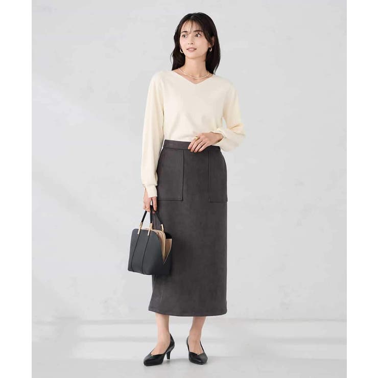 【WEB限定】ゴールドボタンVネックニット | a.v.v【WOMEN】 | 詳細画像22 