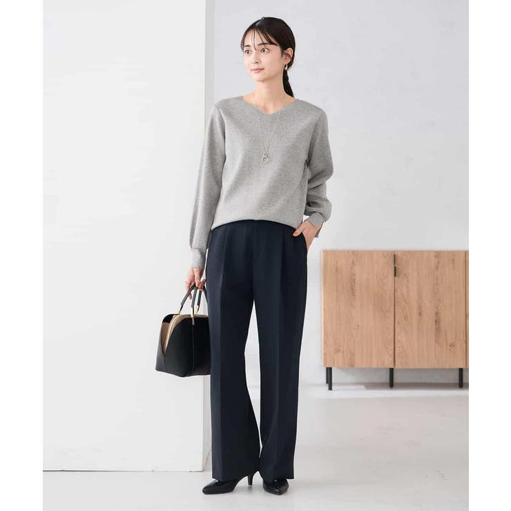 【WEB限定】ゴールドボタンVネックニット | a.v.v【WOMEN】 | 詳細画像27 