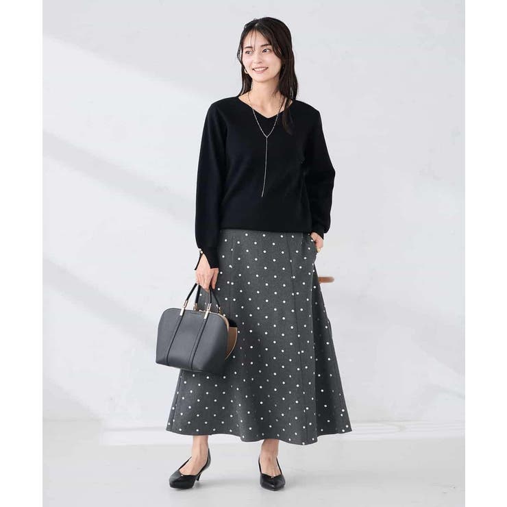 【WEB限定】ゴールドボタンVネックニット | a.v.v【WOMEN】 | 詳細画像33 