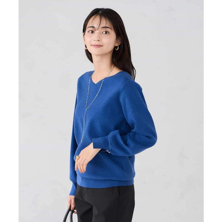 【WEB限定】ゴールドボタンVネックニット | a.v.v【WOMEN】 | 詳細画像8 