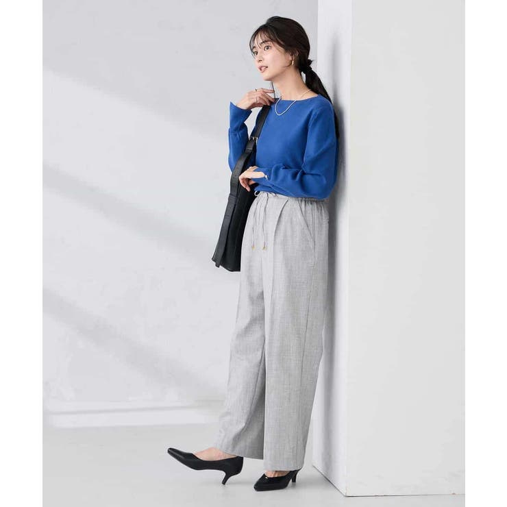 【WEB限定】ゴールドボタンボートネックニット | a.v.v【WOMEN】 | 詳細画像14 