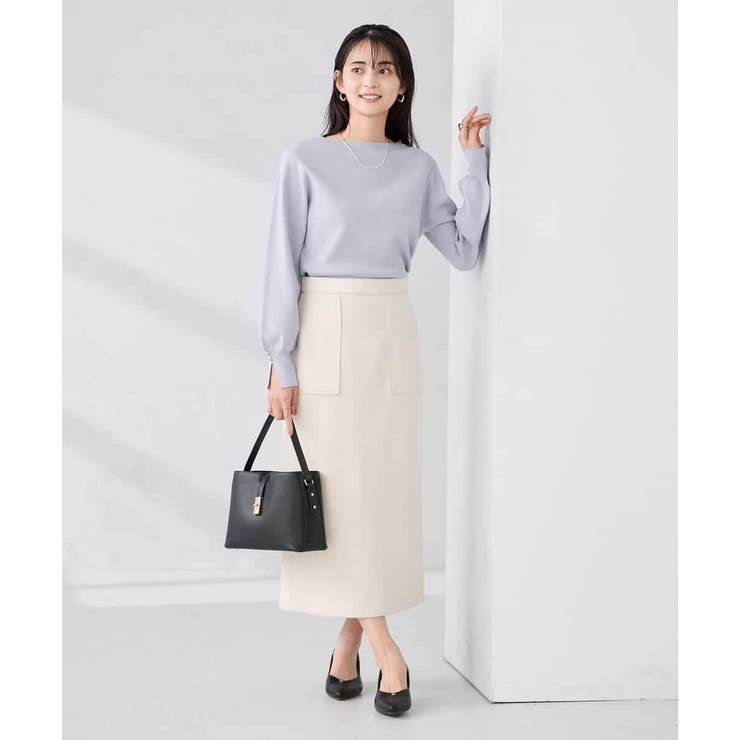 【WEB限定】ゴールドボタンボートネックニット | a.v.v【WOMEN】 | 詳細画像18 