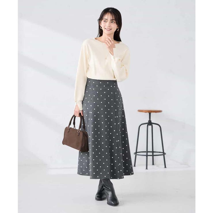 【WEB限定】ゴールドボタンボートネックニット | a.v.v【WOMEN】 | 詳細画像26 