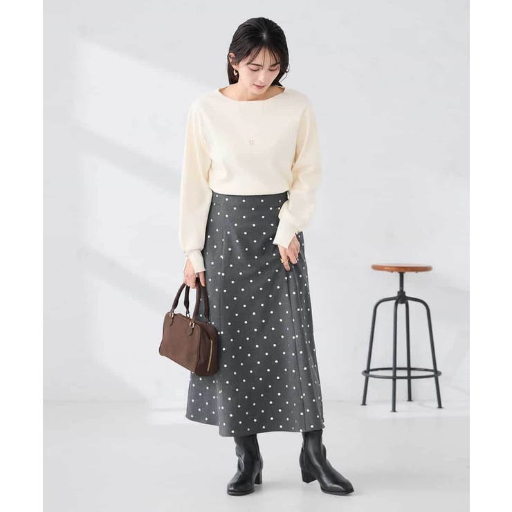 【WEB限定】ゴールドボタンボートネックニット | a.v.v【WOMEN】 | 詳細画像28 