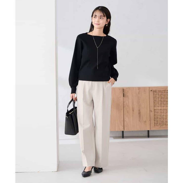 【WEB限定】ゴールドボタンボートネックニット | a.v.v【WOMEN】 | 詳細画像39 