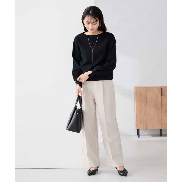 【WEB限定】ゴールドボタンボートネックニット | a.v.v【WOMEN】 | 詳細画像40 