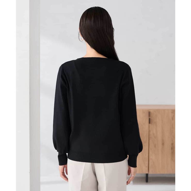 【WEB限定】ゴールドボタンボートネックニット | a.v.v【WOMEN】 | 詳細画像44 