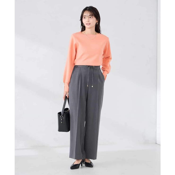 【WEB限定】ゴールドボタンボートネックニット | a.v.v【WOMEN】 | 詳細画像6 