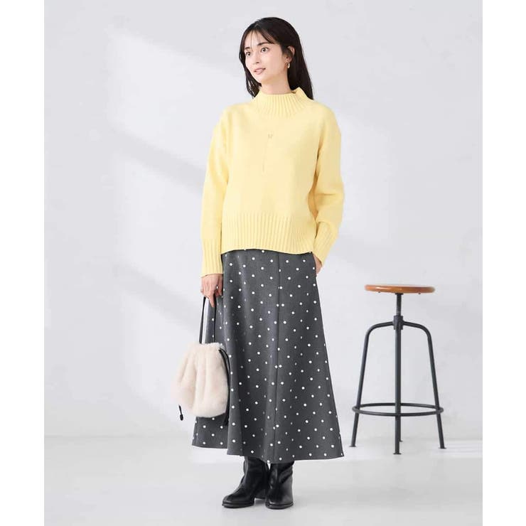 【WEB限定】クロップドバックスリットニット | a.v.v【WOMEN】 | 詳細画像10 