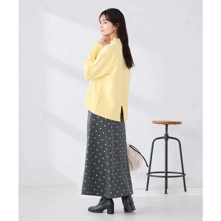 【WEB限定】クロップドバックスリットニット | a.v.v【WOMEN】 | 詳細画像12 