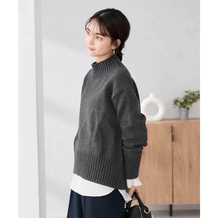 【WEB限定】クロップドバックスリットニット | a.v.v【WOMEN】 | 詳細画像29 