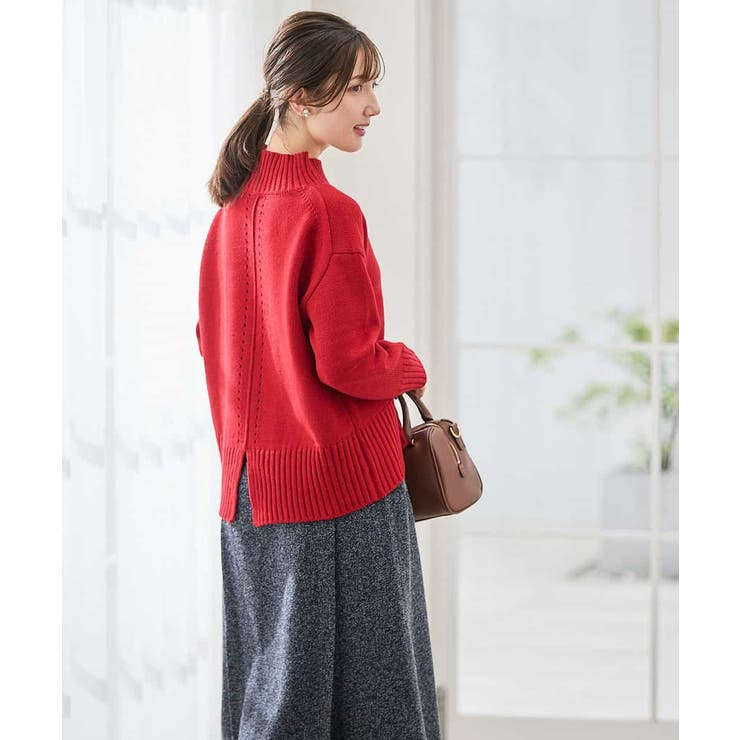 【WEB限定】クロップドバックスリットニット | a.v.v【WOMEN】 | 詳細画像3 