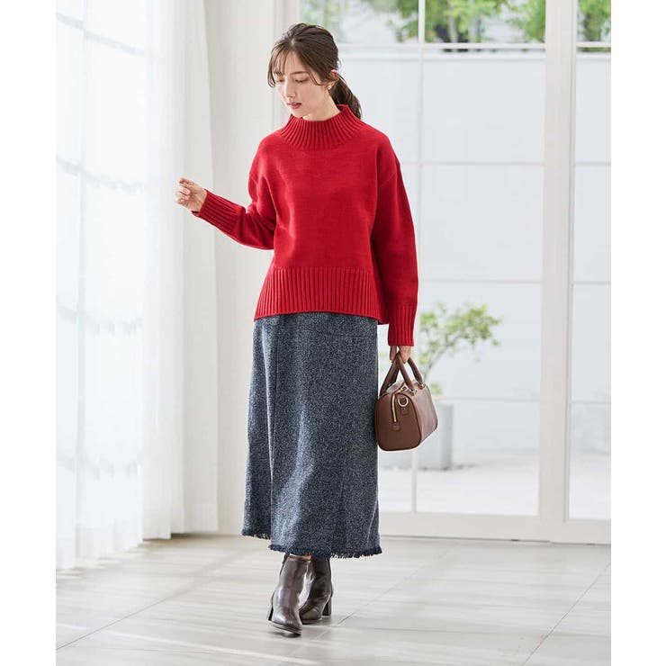 【WEB限定】クロップドバックスリットニット | a.v.v【WOMEN】 | 詳細画像5 