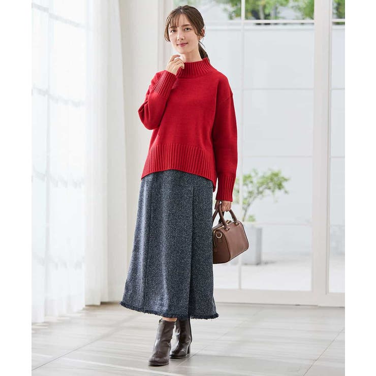 【WEB限定】クロップドバックスリットニット | a.v.v【WOMEN】 | 詳細画像6 