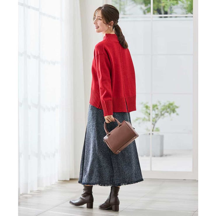 【WEB限定】クロップドバックスリットニット | a.v.v【WOMEN】 | 詳細画像7 