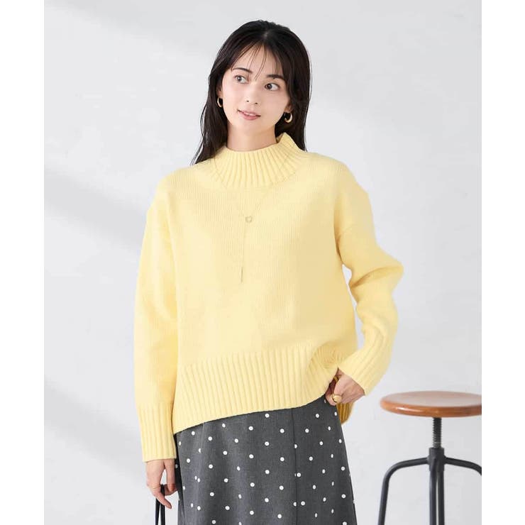 【WEB限定】クロップドバックスリットニット | a.v.v【WOMEN】 | 詳細画像8 