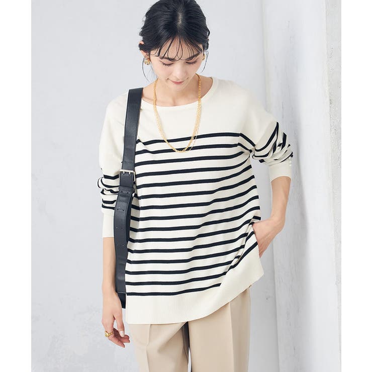 袖パール付きチュニックニット | a.v.v【WOMEN】 | 詳細画像1 