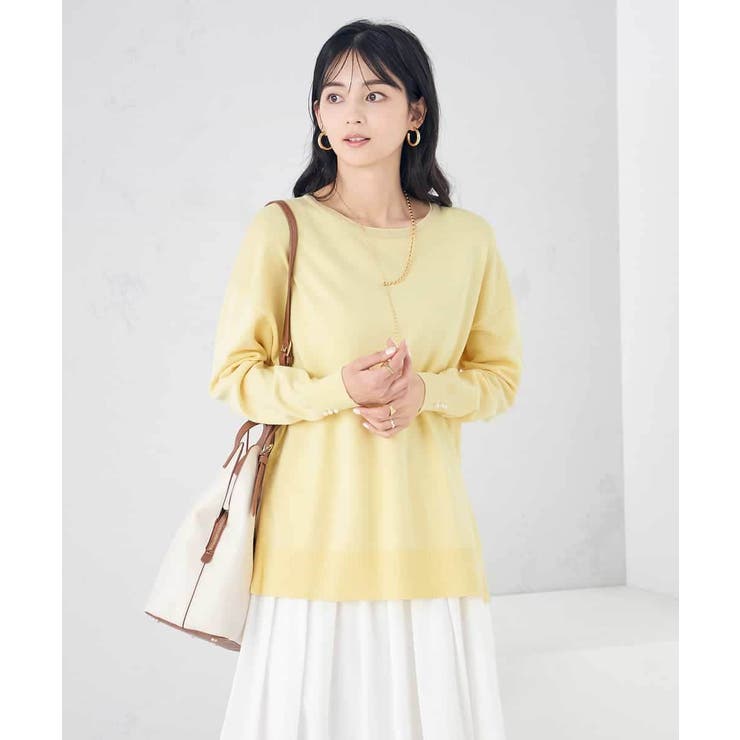 袖パール付きチュニックニット | a.v.v【WOMEN】 | 詳細画像2 