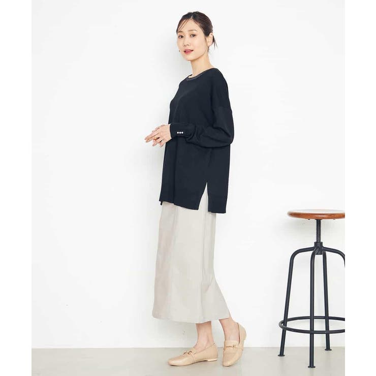 袖パール付きチュニックニット | a.v.v【WOMEN】 | 詳細画像36 