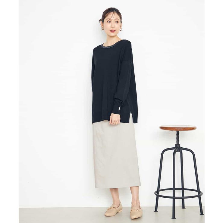 袖パール付きチュニックニット | a.v.v【WOMEN】 | 詳細画像37 