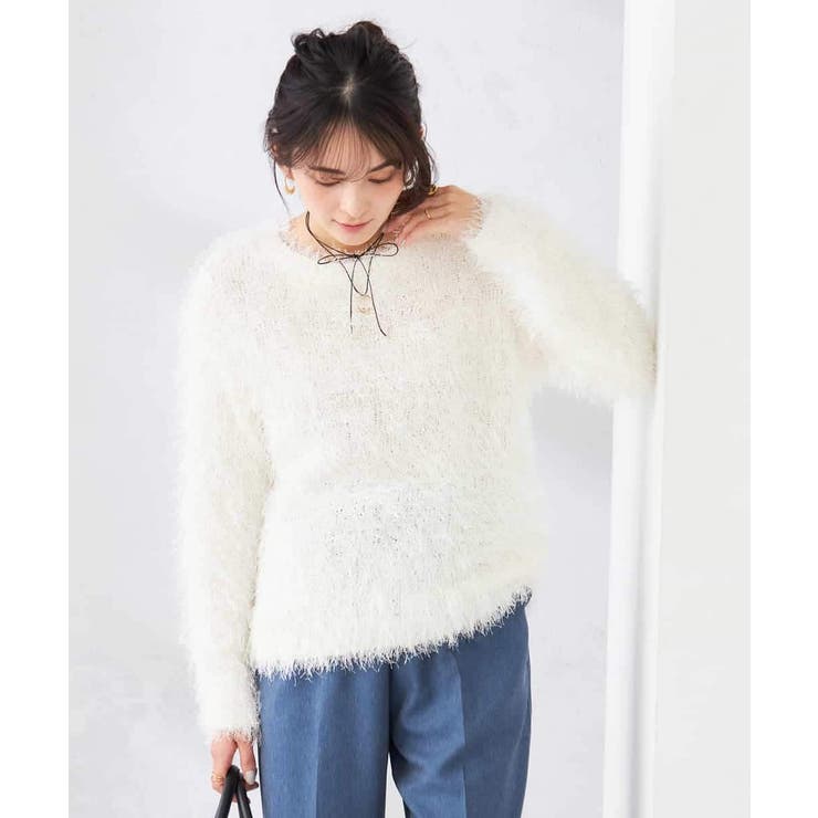 ラメフェザーニット | a.v.v【WOMEN】 | 詳細画像2 