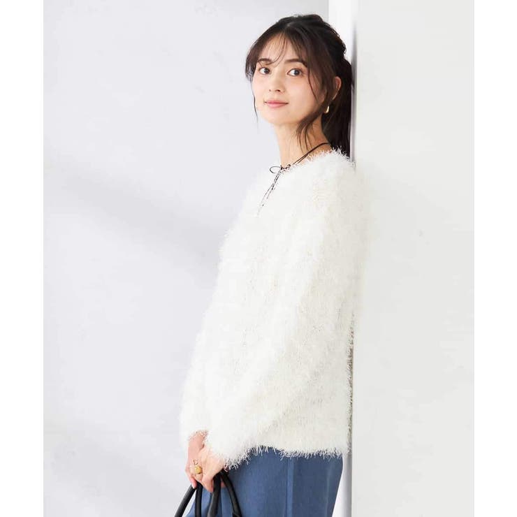 ラメフェザーニット | a.v.v【WOMEN】 | 詳細画像3 