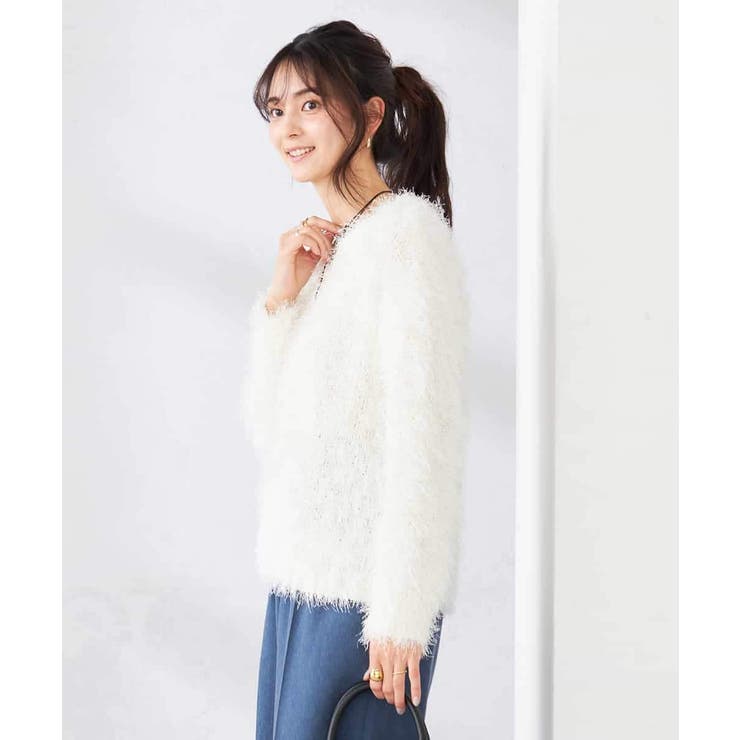 ラメフェザーニット | a.v.v【WOMEN】 | 詳細画像4 