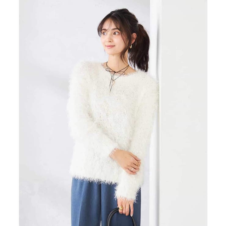 ラメフェザーニット | a.v.v【WOMEN】 | 詳細画像5 